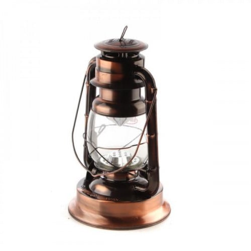 فانوس نحاسي وسط على البطارية