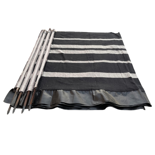 رواق رحلات البر حديد ماصورة لون اسود مقاس 1.2×6 مت...