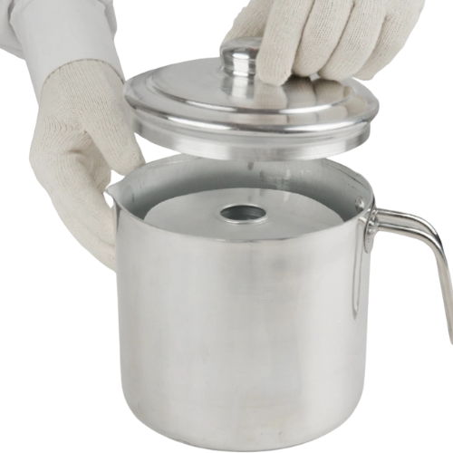 ابريق النافورة المونيوم بغطاء ويد مقاس 16