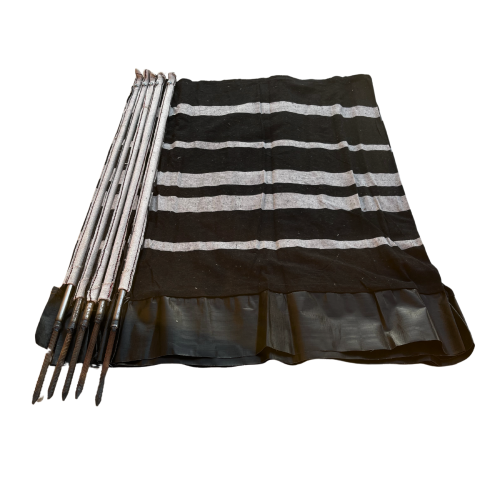 رواق رحلات البر حديد ماصورة لون اسود مقاس 1.5×8 مت...