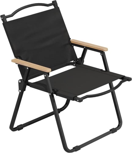 كرسي قابل للطي اسود - موديل 23133
