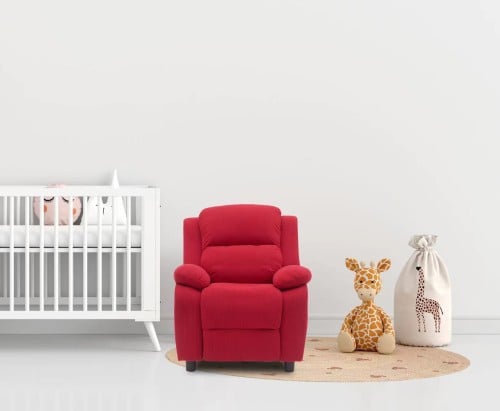 جوي كرسي اطفال مع ادراج جانبية احمر