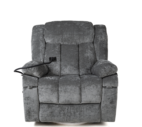 ماونتن بلس هزاز دوار مع ادراج واكواب رمادي