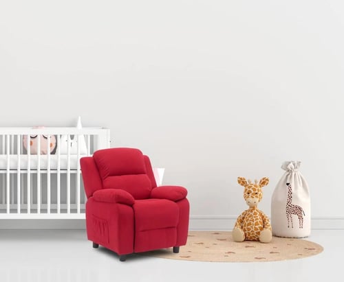 جوي كرسي اطفال مع ادراج جانبية احمر