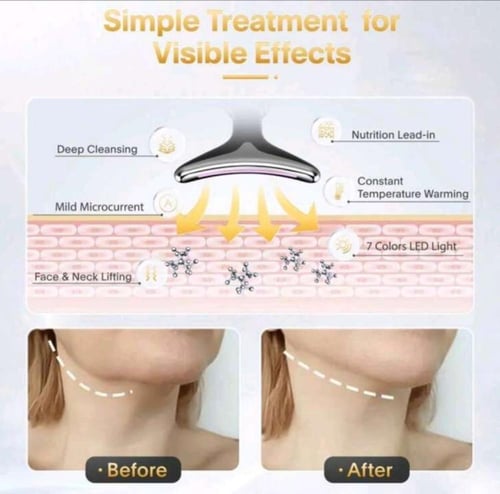 جهاز جوا شا للبشرة بالأضواء السبعة