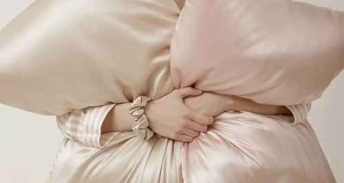 غطاء وساده حرير التوت النقي ( سحاب ) درجة 19mm ,6A