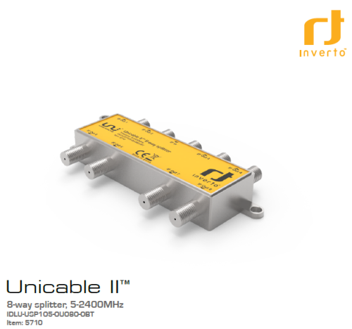 سبلتر يوني كيبل انفيرتو 8 مخارج Unicable II invert...