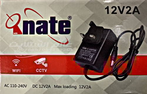 محول كهرباء قابس ثلاثي 12 فولت 2 امبير 12V 2A thre...