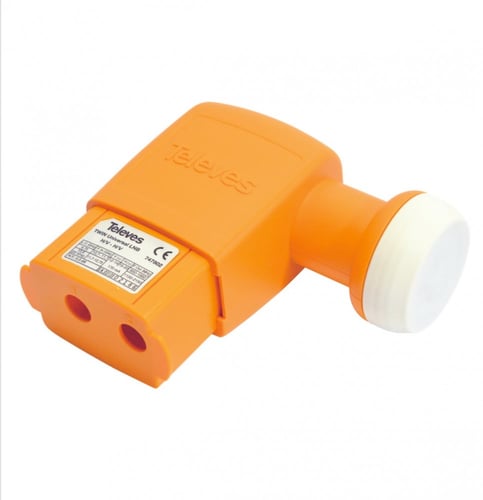 لاقط تيليفيز مخرجين Televes Twin LNB offset