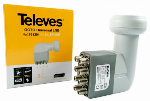 لاقط تيليفيز 8 مخارج Televes Octo LNB offset