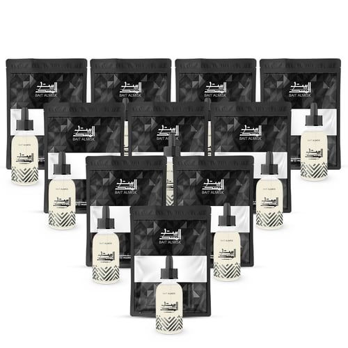 10 توزيعات أدهان مختلفة في غلاف انيق فاخر ذهبي