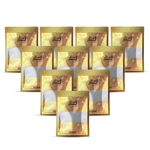 10 توزيعات أدهان مختلفة في غلاف انيق فاخر ذهبي