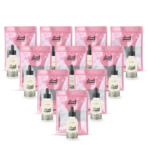 10 توزيعات أدهان مختلفة في غلاف انيق فاخر وردي