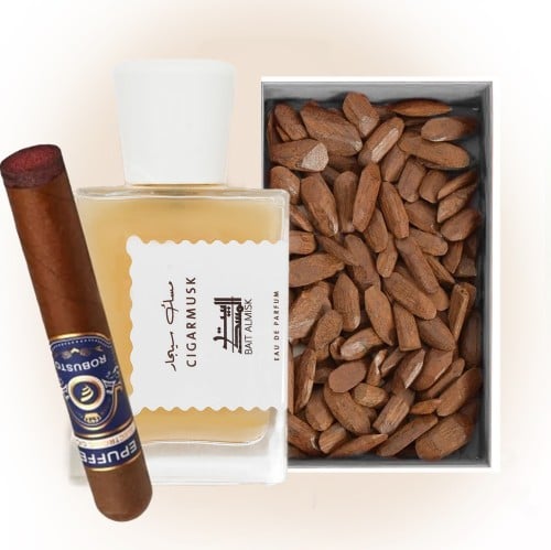 مسك السيجار الكوبي ( توباكو) + 50 جرام عود مروكي