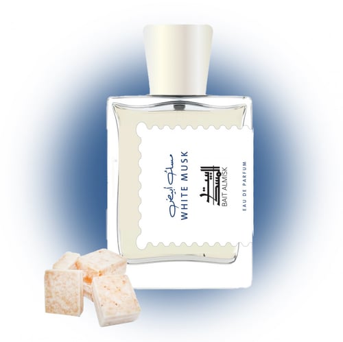 مسك ابيض بقطرات ماء زمزم + 50 جرام عود مروكي