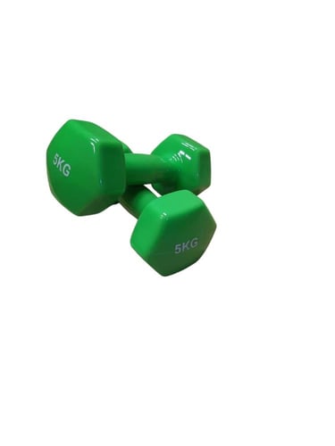 دمبل اثقال ملبس 5 كيلو