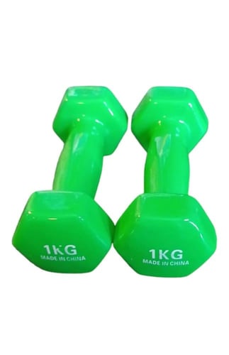 دمبل اثقال ملبس 1 كيلو