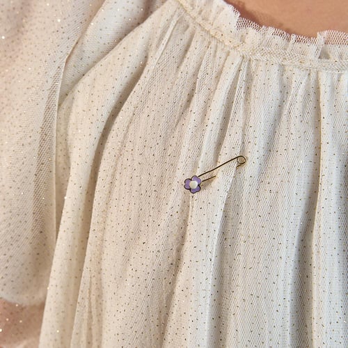 بروش زهرة الياسمين البنفسجية