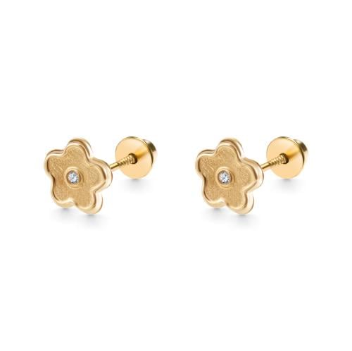 أقراط زهرة جبال الالب الوردية