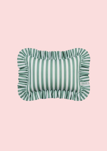 Custom Green Striped Cushion | مخدة بحرفك - اخضر