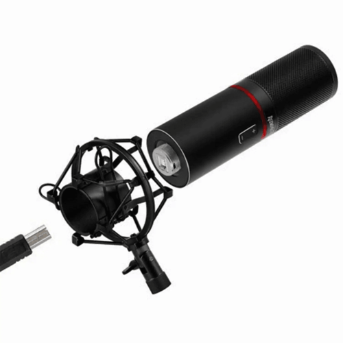 ميكروفون ريدراقون بلازار GM300 (Redragon Blazar) — USB كارديود مع إضاءة LED وترايبود — أسود