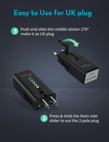 فيش سفر راف باور نانو بقوة 30 واط بمنفذ تايب سي -...