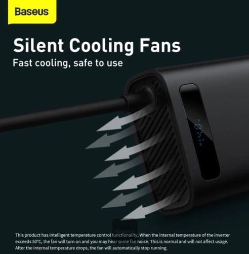 توصيلة سيارة بيسوس بقوة 150 واط و220 فولت بمنفذ تا...