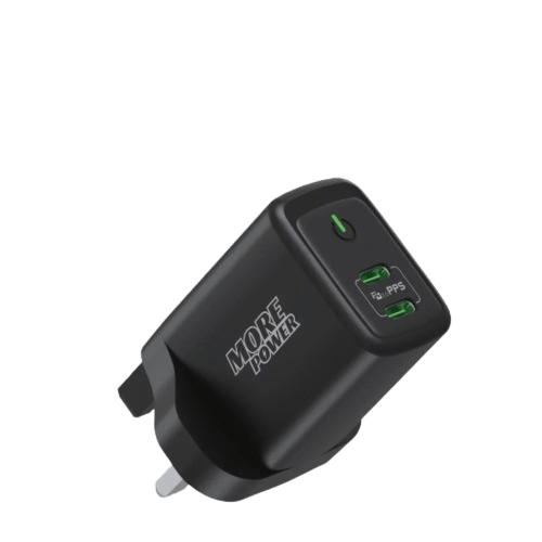 مور باور شاحن منزلي 45 واط 2 منفذ PD