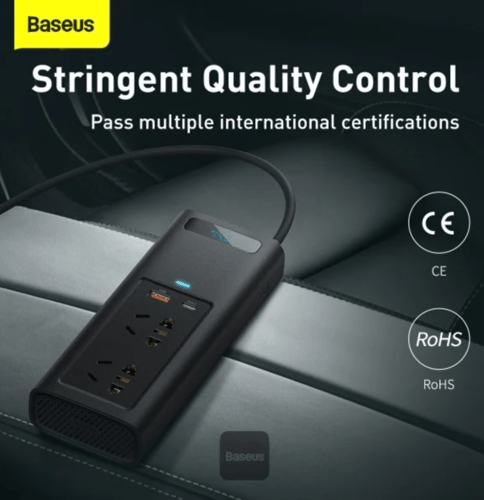 توصيلة سيارة بيسوس بقوة 150 واط و220 فولت بمنفذ تا...