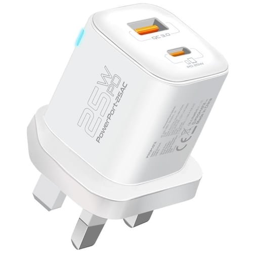 رأس شاحن الحائط PowerPort-25AC مزود بمخرج USB-C لت...