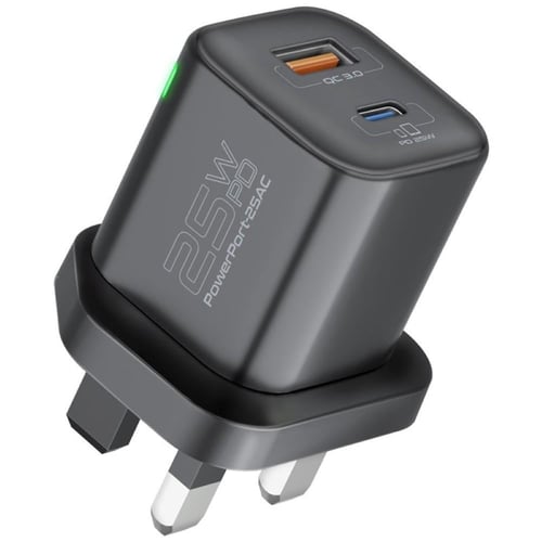 رأس شاحن الحائط PowerPort-25AC مزود بمخرج USB-C لت...