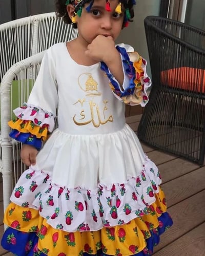 فستان بطبقات الشالكي