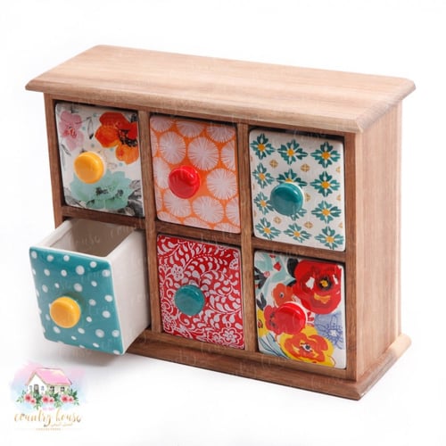 9996 دولاب مميز من الخشب والسيراميك المورد