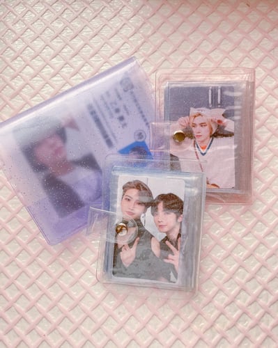 البوم فوتوكارد purple glitter collect book binder