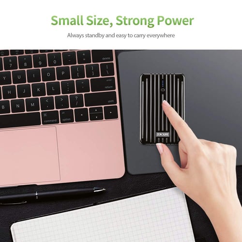 شاحن متنقل زندور بسعة 10000 بي دي أسود A3PD