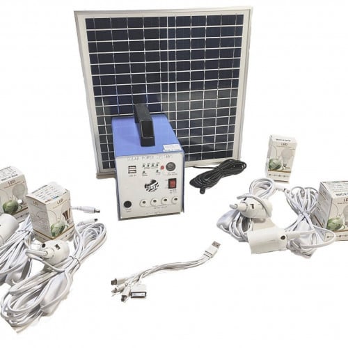 منظومة إدارة طاقة شمسية 80W مع بطارية ليثيوم 12A