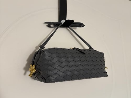 Gray - Wavy crossbody bag medium size