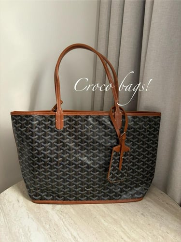 G Tote bag- black tan