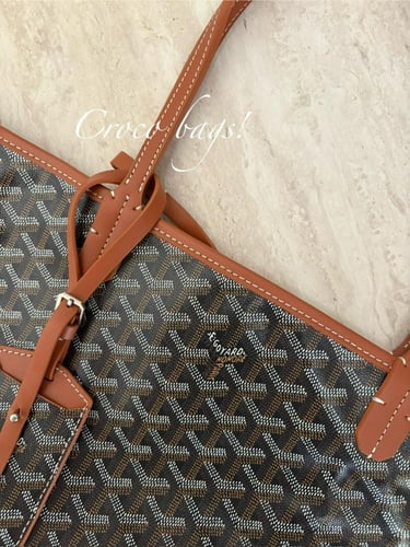 G Tote bag- black tan