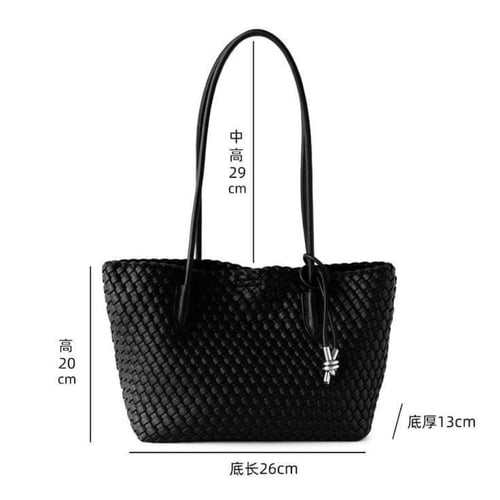 ‏ Classic Golden Knot Tote - burgundy