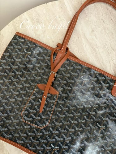 G Tote bag- black tan