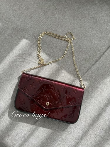 wallet cross body- Burgundy