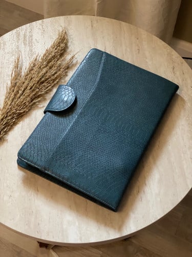 laptop case 13 inch - iron blue python