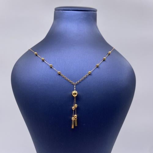 Bubbles necklace gold
