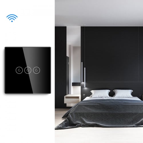 مفتاح انارة ذكي ( ثلاثي ) واي فاي / زيجبي