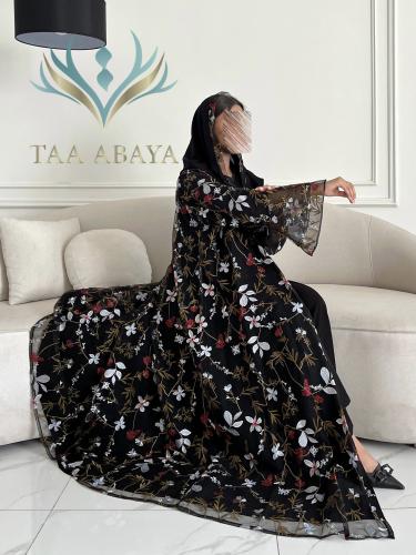 عباية تل مبطنة تطريز كمبيوتر ، القصة استريت