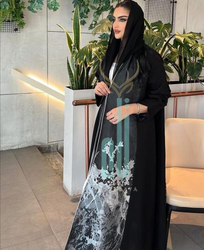 عباية كريب مع جاكار رسم