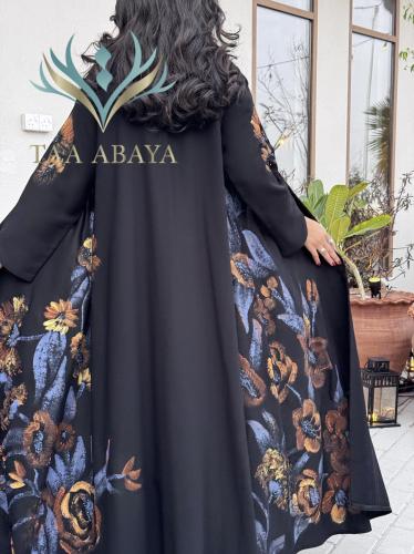 عباية كريب شك يدوي ورسم يدوي، القصة استريت