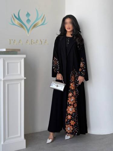 عباية كريب سبيشل رسم وشك يدوي، القصة استريت