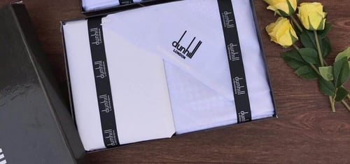 بوكس هدايا ماركة دنهل شماغ مع قماش